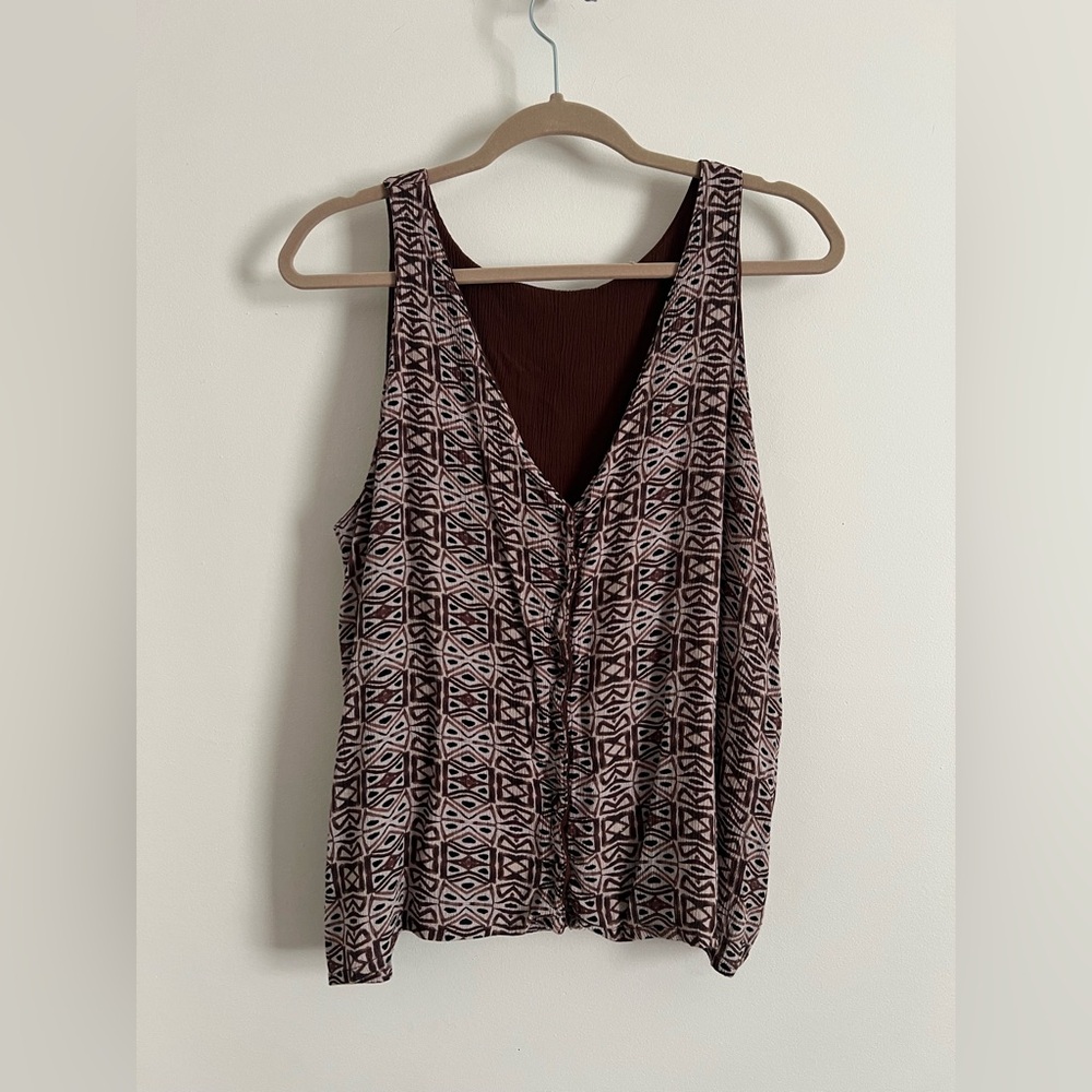 Noonday collection Convertible Button Tank